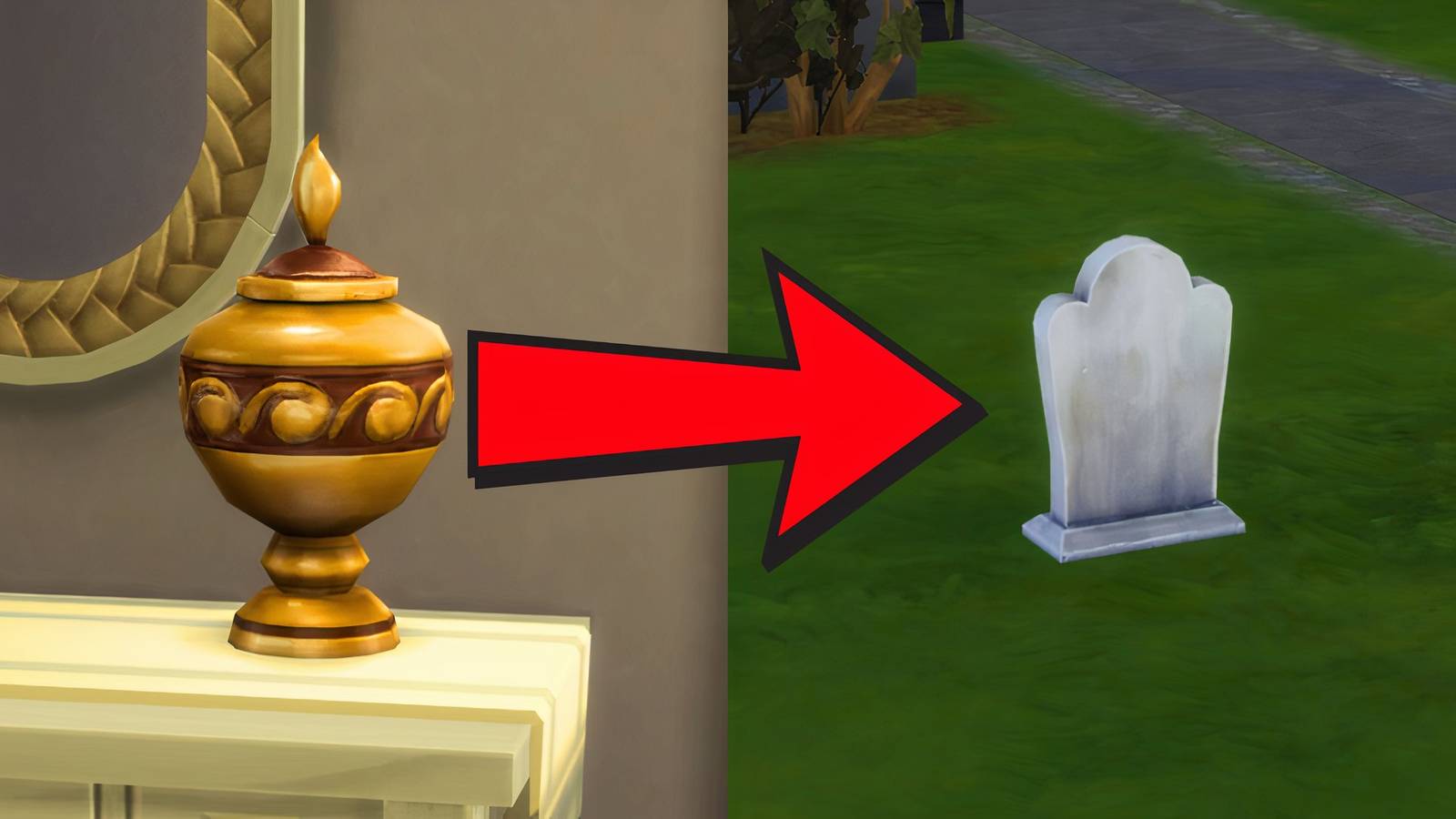 The Sims 4 How to Turn Urns into Gravestones