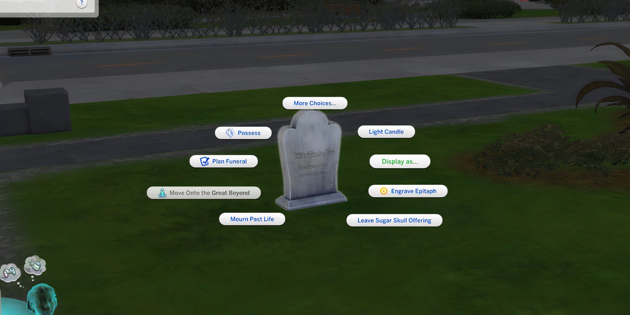 The Sims 4 Life and Death Gravestone Display