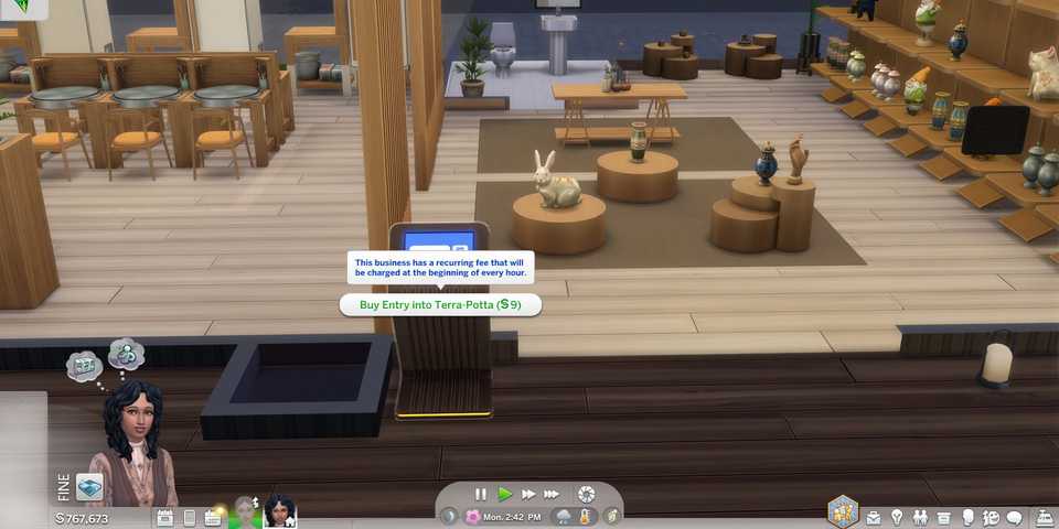 The Sims 4 Businesses and Hobbies Ticket Kiosk