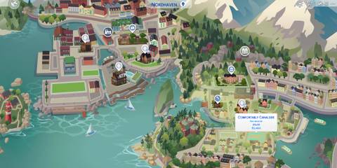 Comfortably Canalside on Nordhaven map