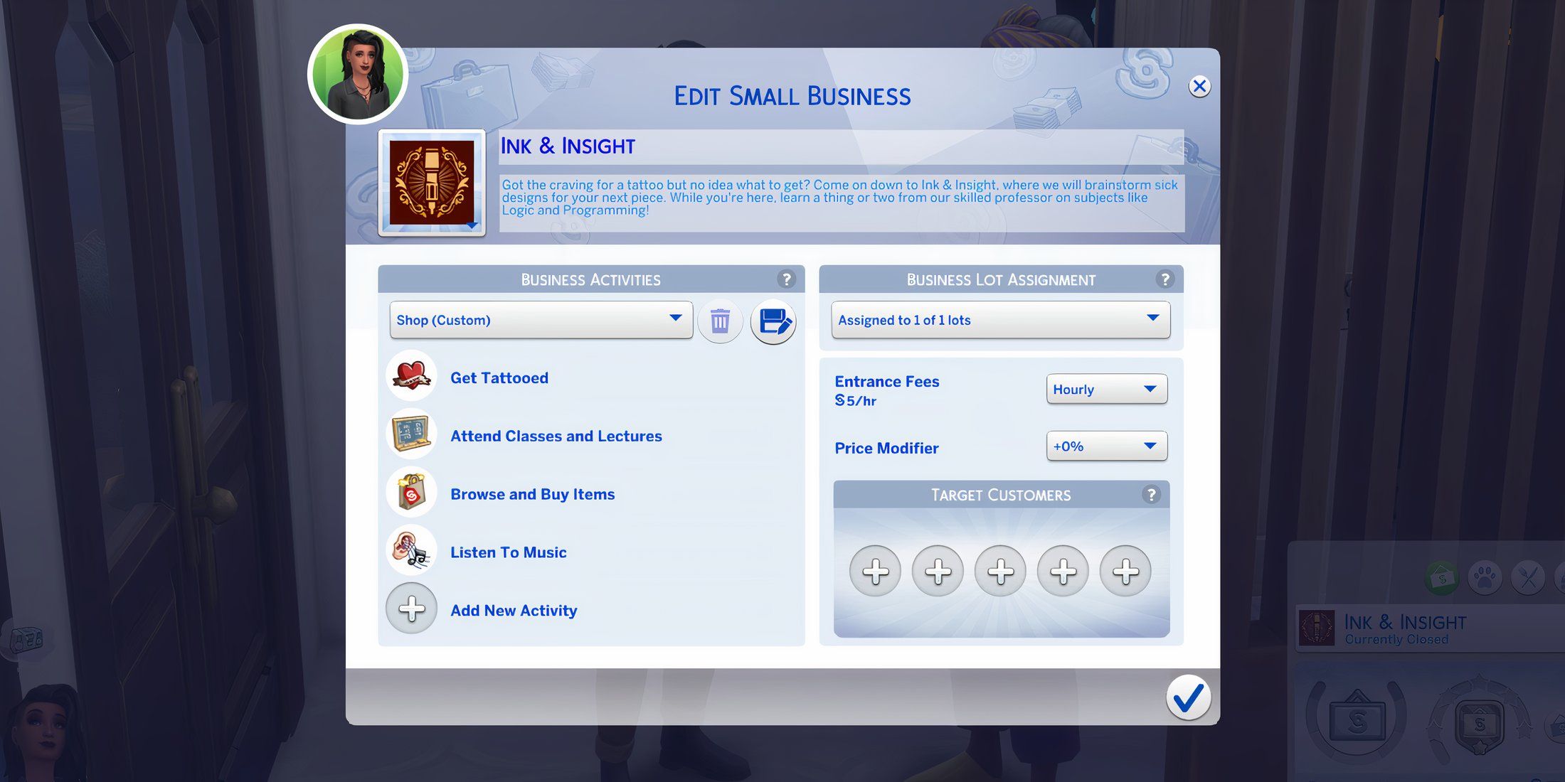 The Sims 4 Honored Home Businessperson