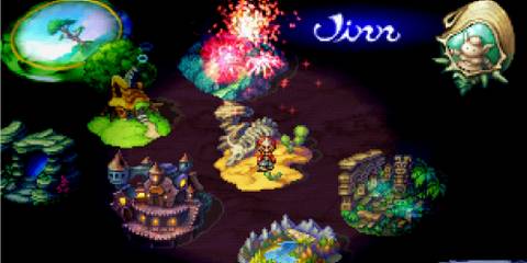 The world map in Legend of Mana (PS1)