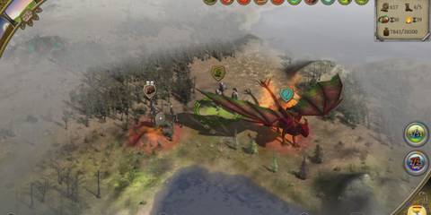 Thea The Awakening combat and a dragon