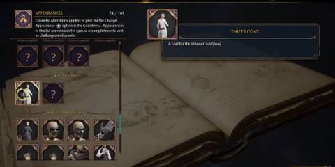 Thief's Coat Battle Arena reward in Hogwarts Legacy