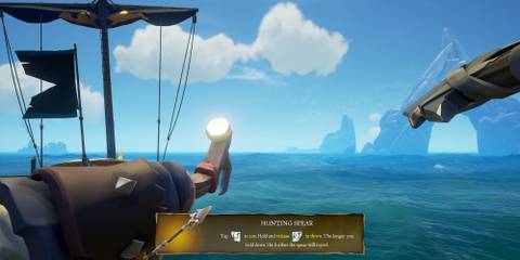 Throwing a Hunting Spear  in Sea of Thieves