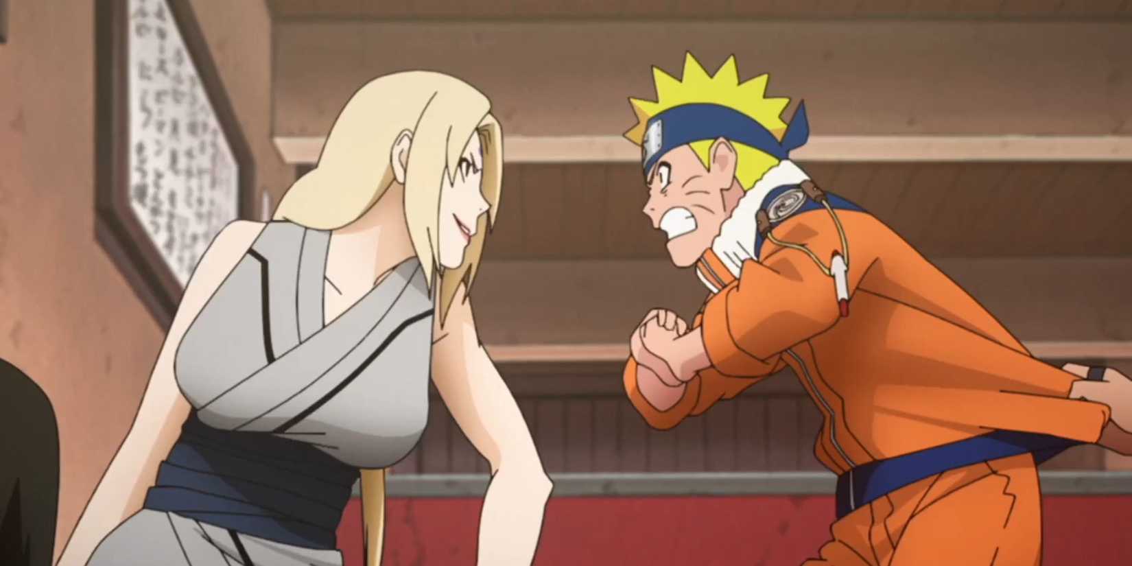 pciture: tsunade and naruto in the anime.