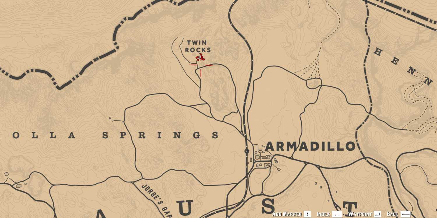 Twin Rocks Rdr2 Map RDR2: All Gang Hideout Locations