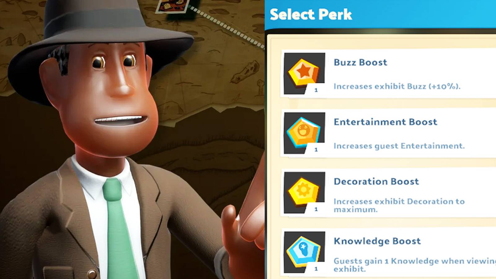 Two Point Museum Best Perks