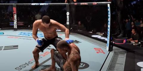 UFC 5 Shogun puts Perreira down