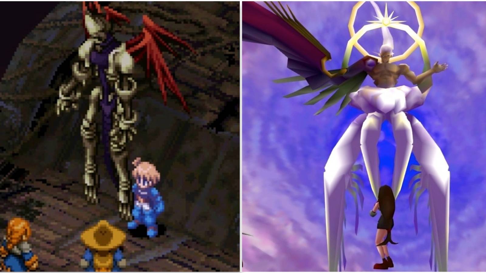 Ultima from Final Fantasy Tactics and Fighting Safer Sephiroth in Final Fantasy 7