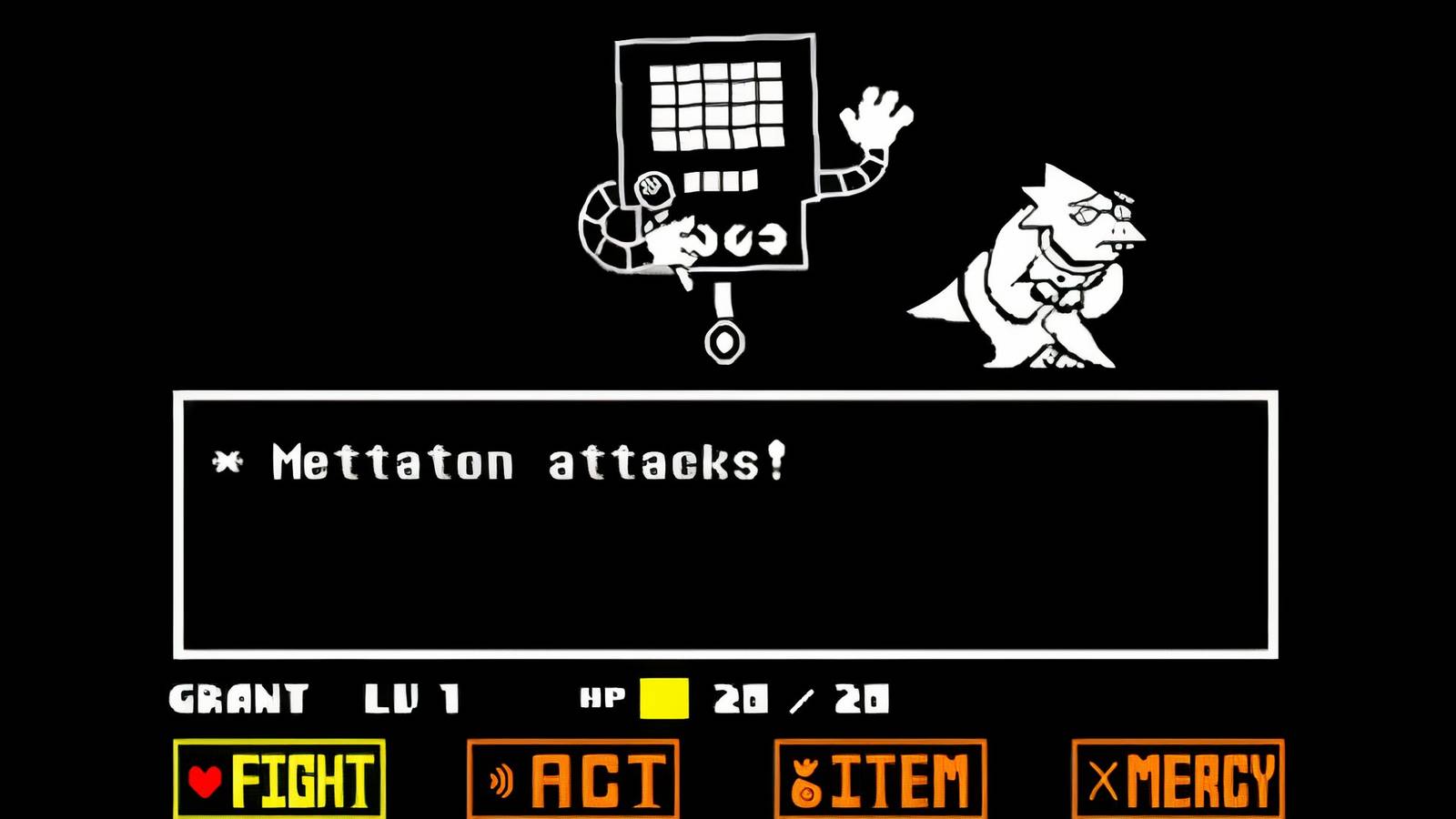 undertale first encounter with mettaton and alphys