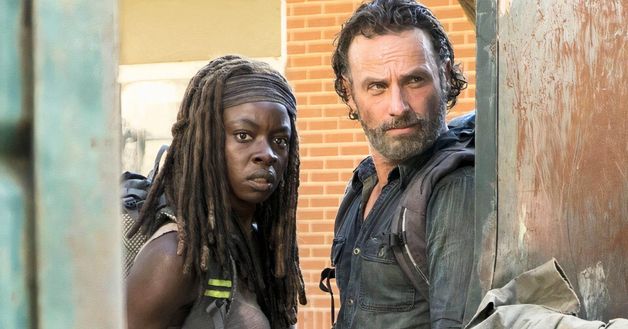 rick and michonne in The Walking Dead: The Ones Who Live