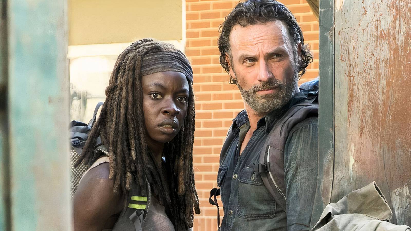 rick and michonne in The Walking Dead: The Ones Who Live