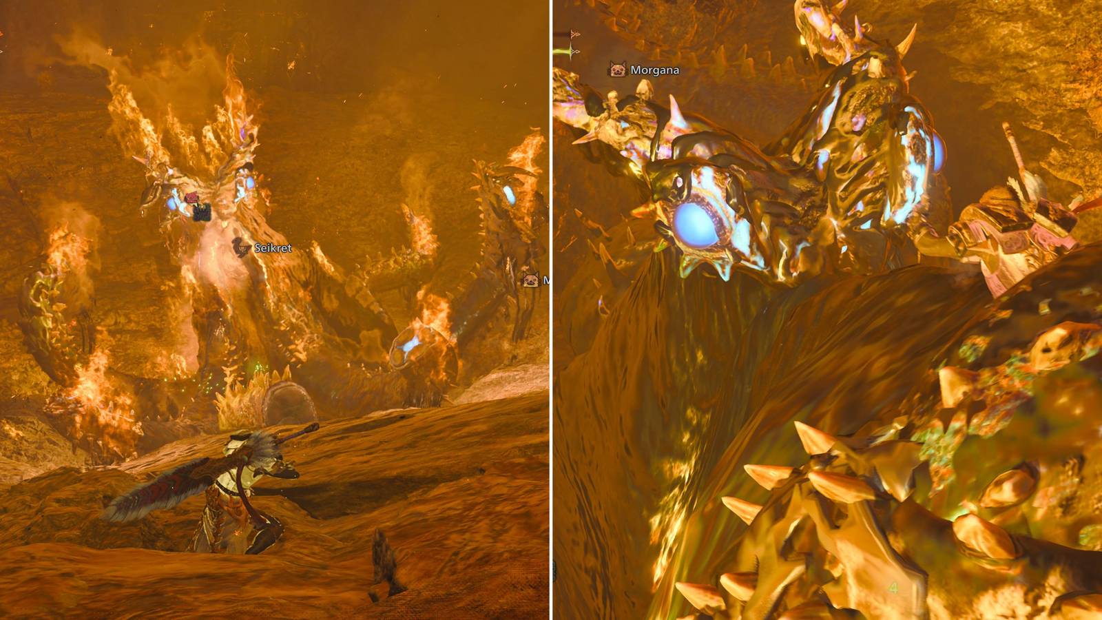 The Player Facing A Nu Udra & Holding The Player 