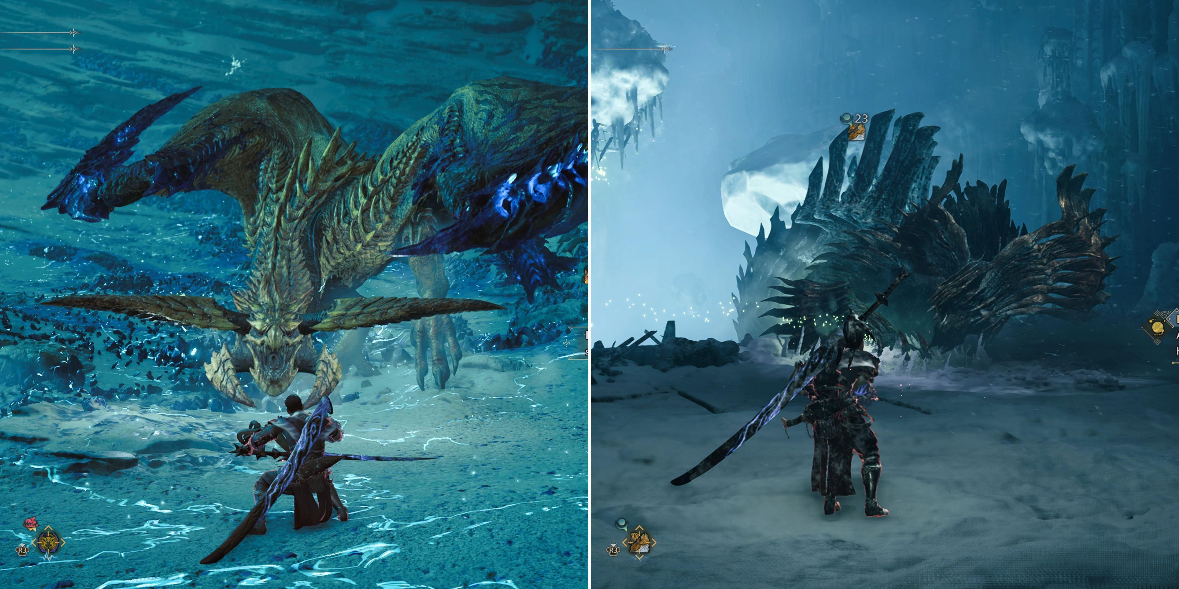 The player meets a Rey Dau & Jin Dahaad