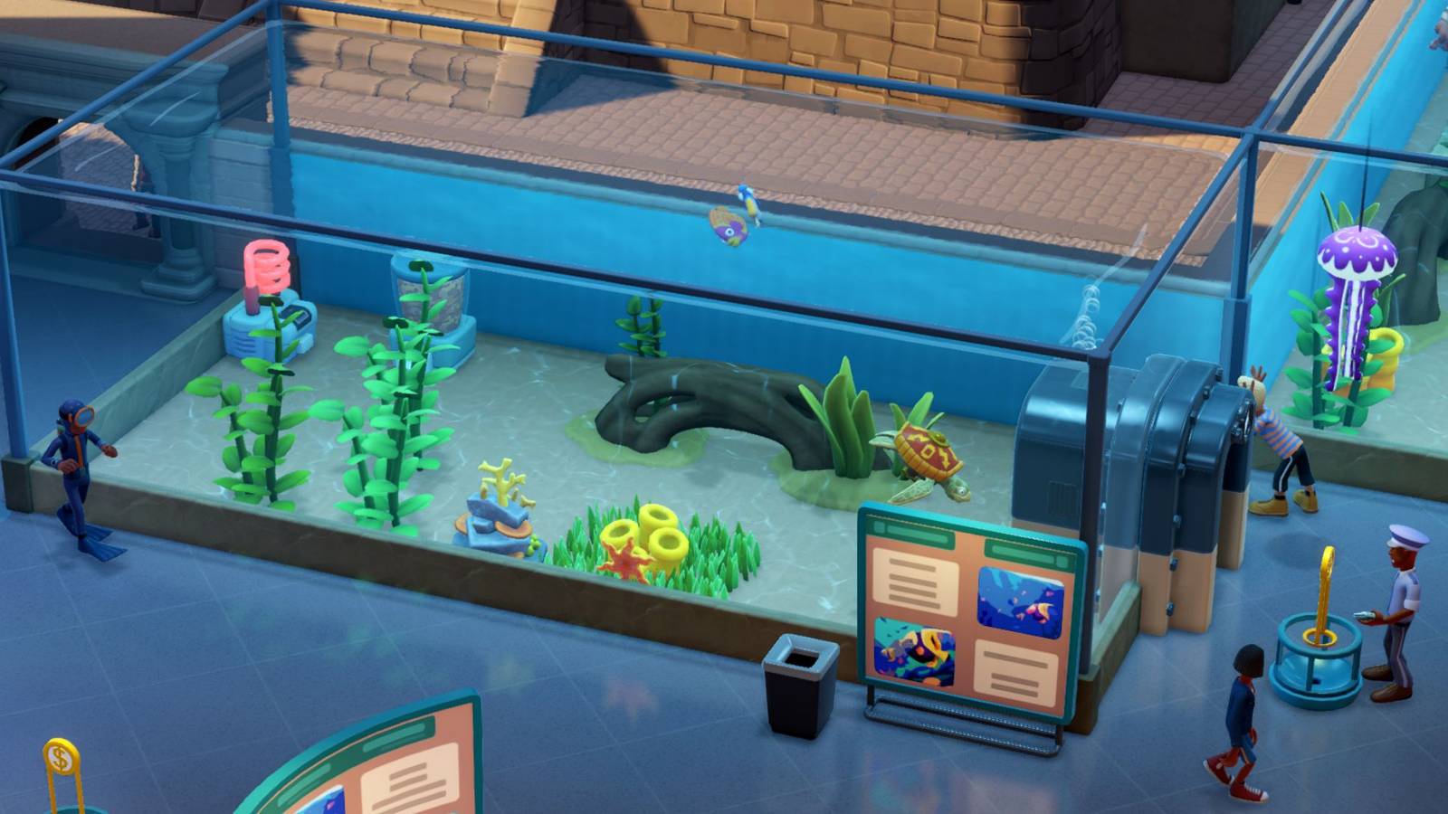 An aquarium in Two Point Museum