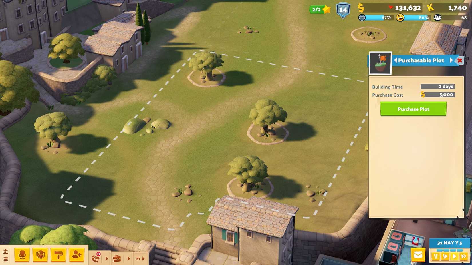 A vacant plot in Two Point Museum