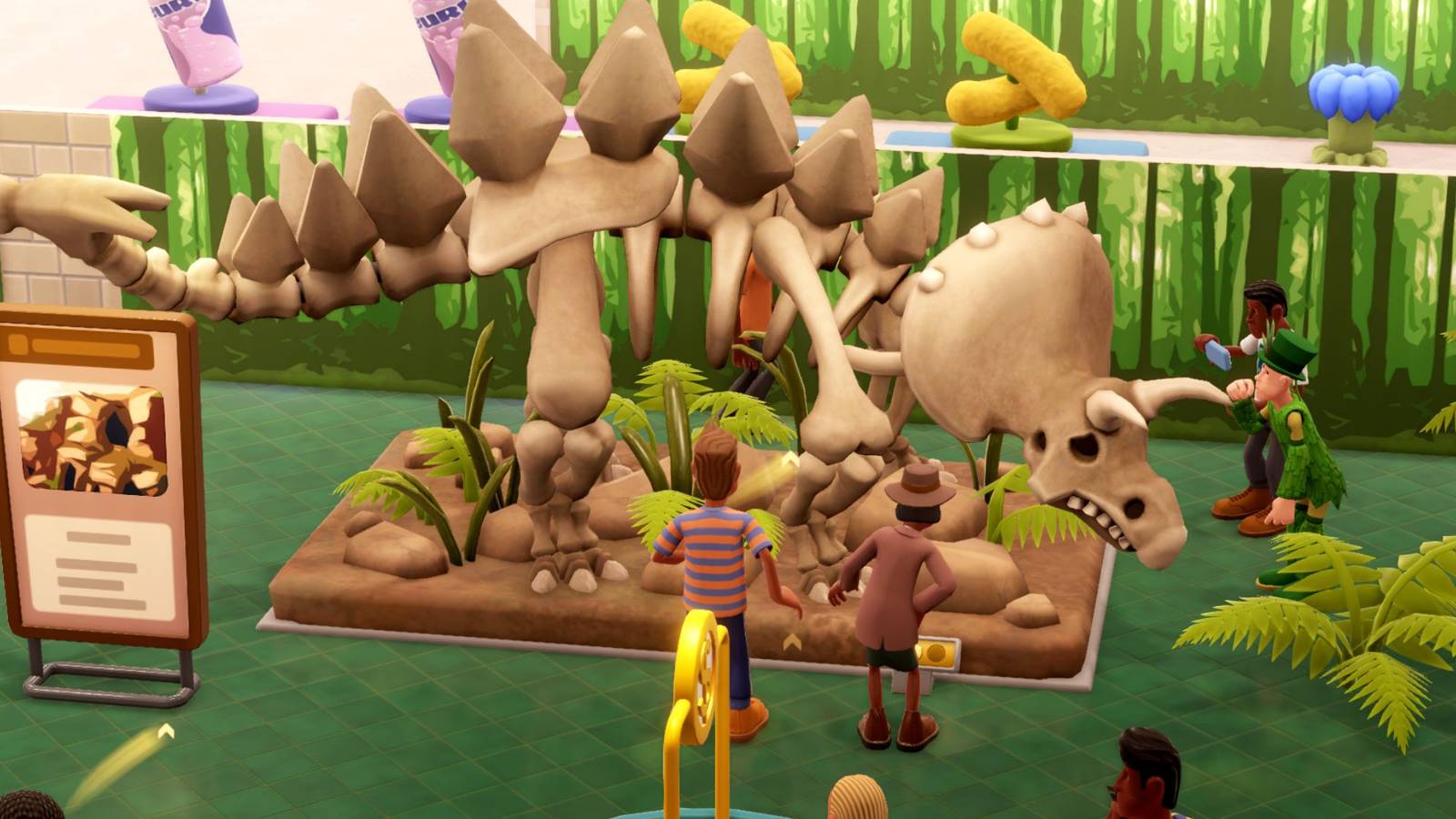 A Dinosaur Skeleton Exhibit in Two Point Museum