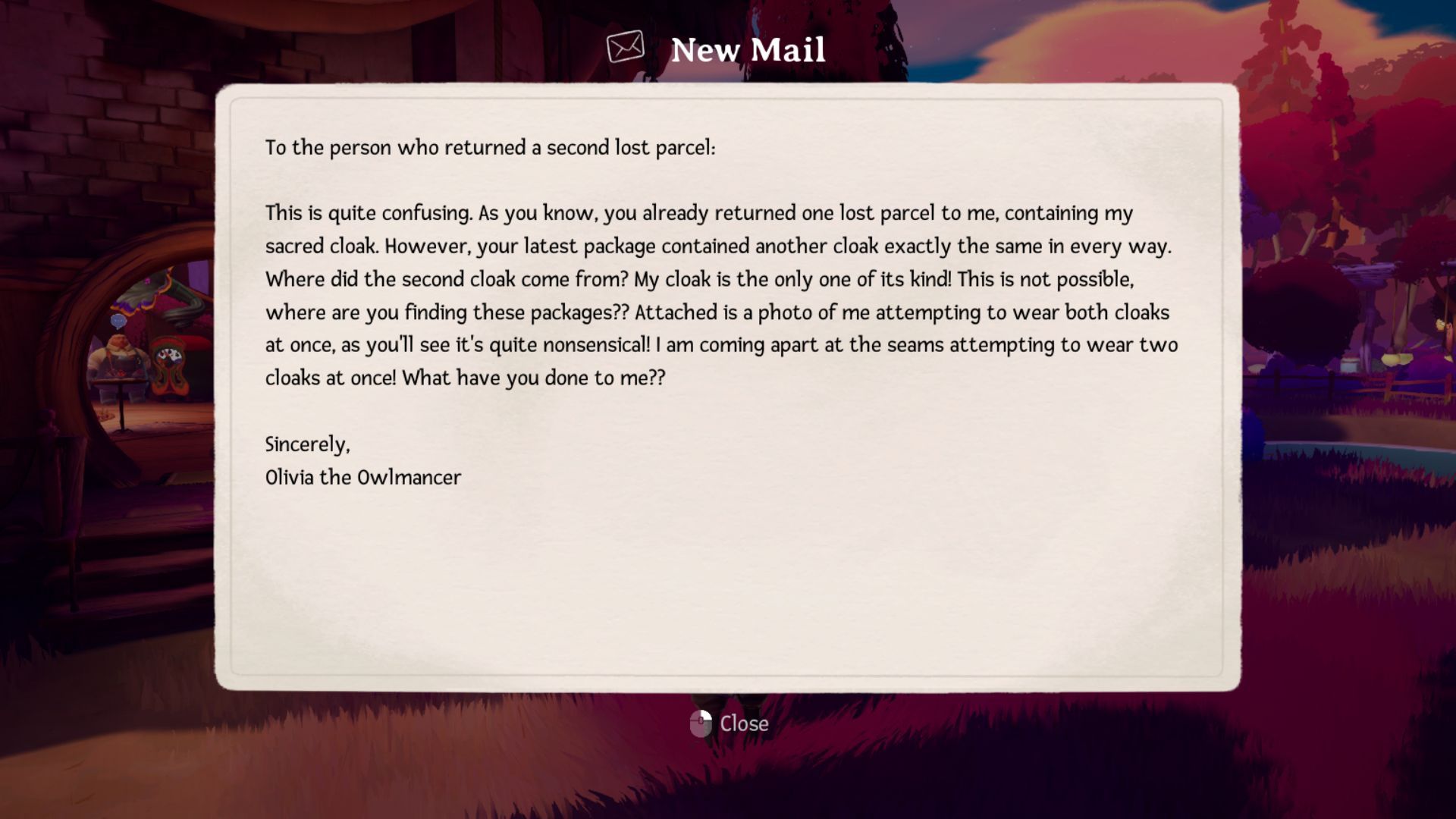 A letter in Wandersstop
