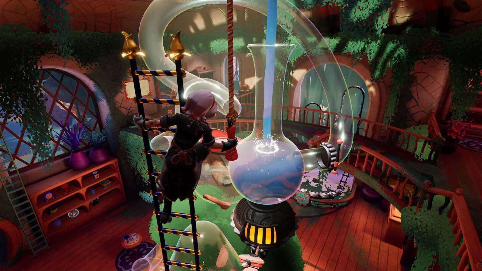 Alta pouring water in Wanderstop