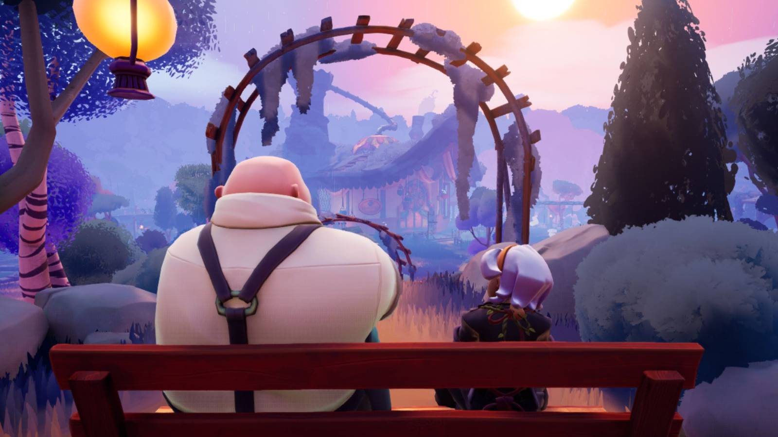 Boro and Alta sitting together in Wanderstop