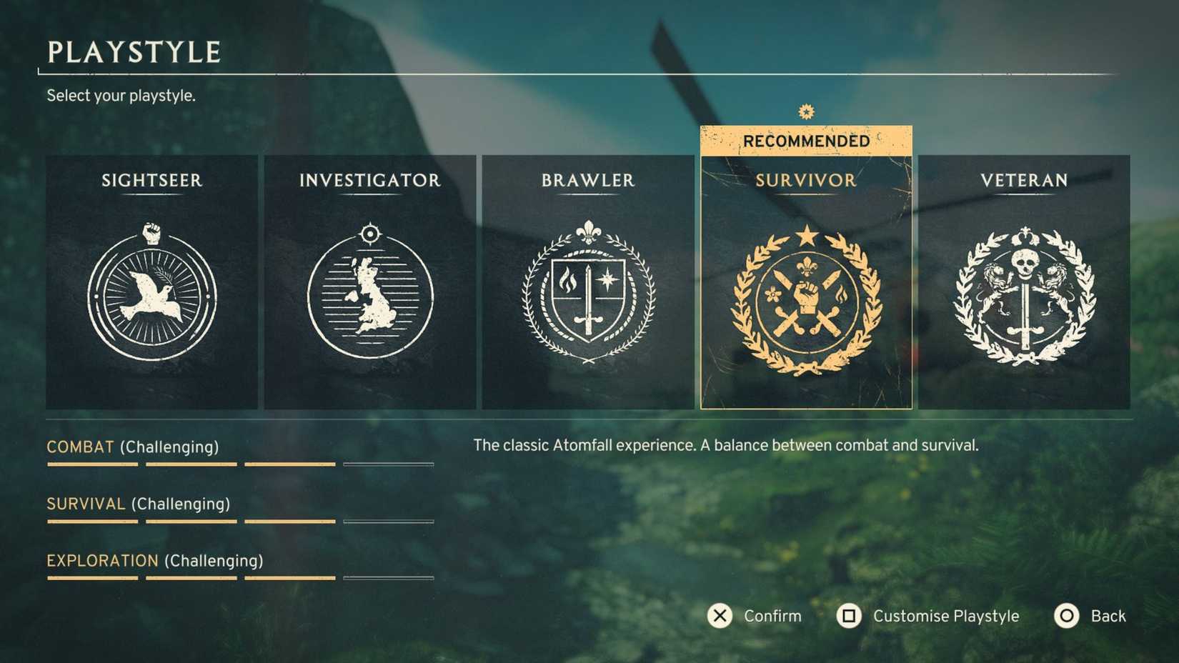 The playstyle options in Atomfall