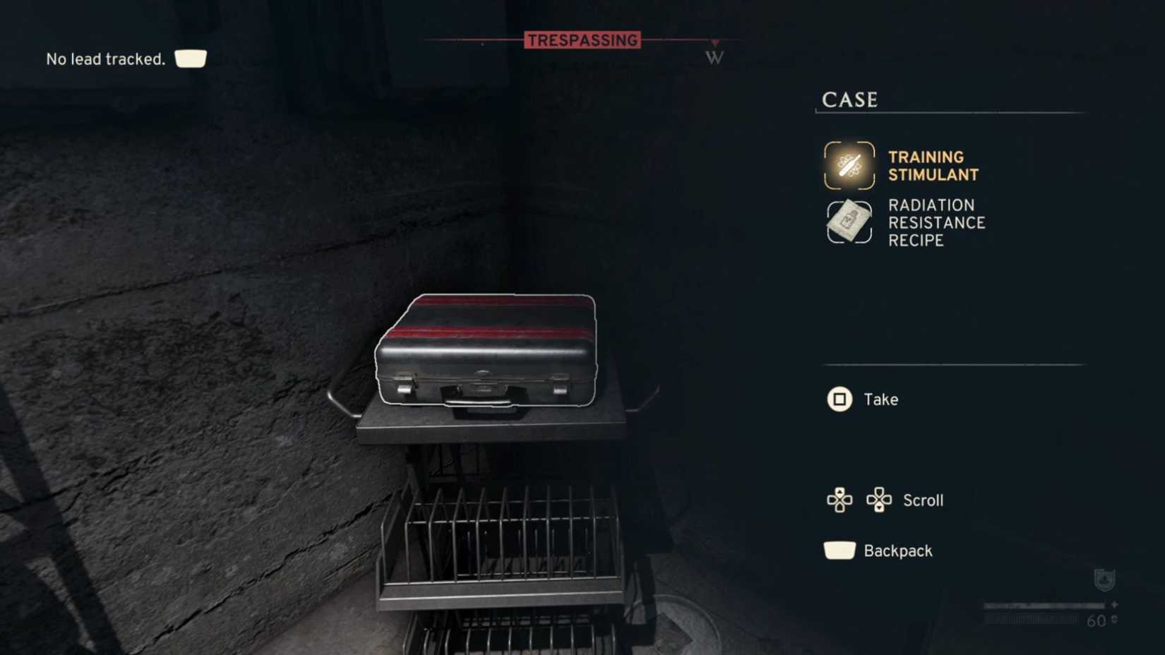 A Training Stimulant and Radiation Resistance Recipe in Atomfall