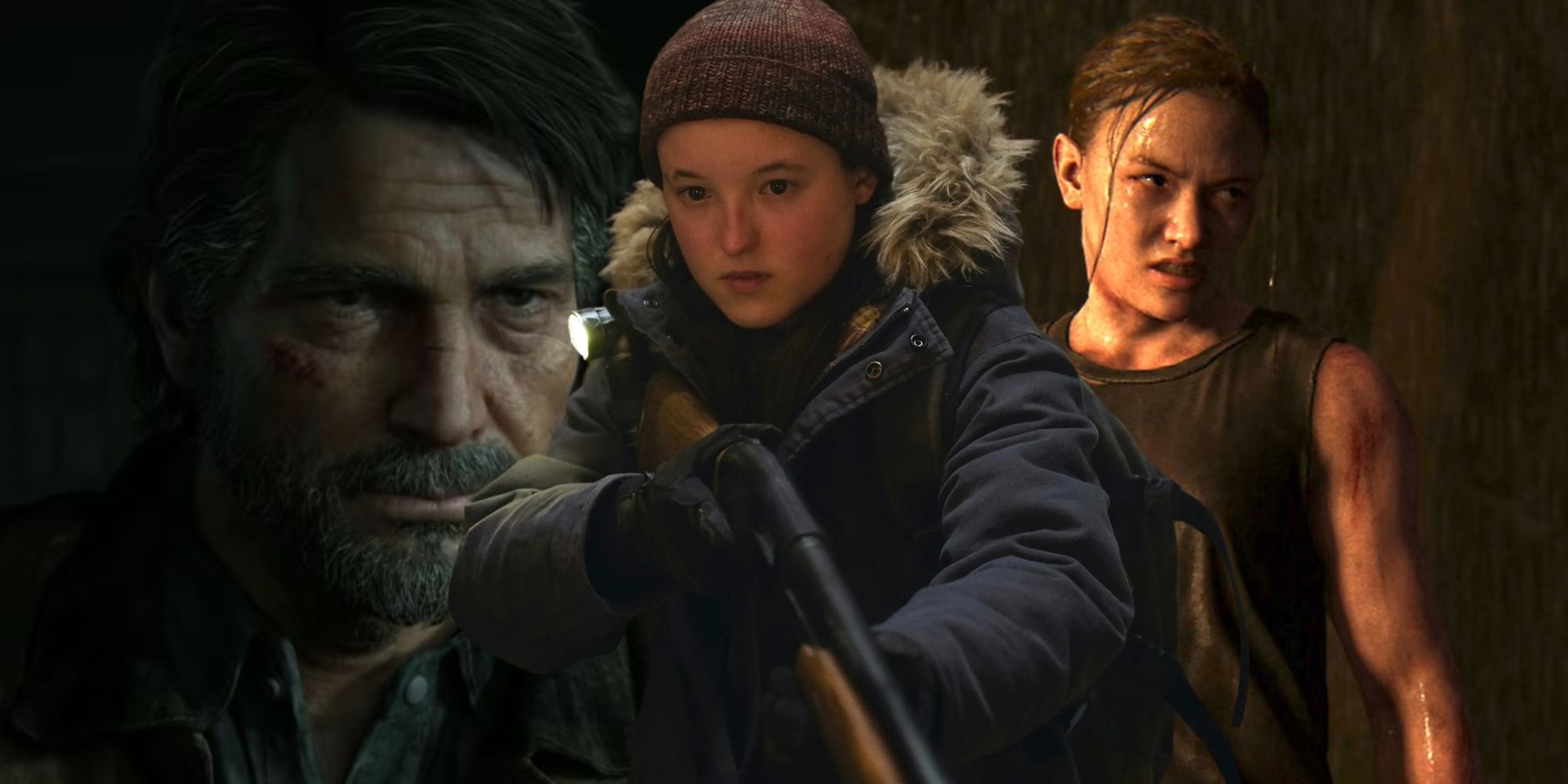 Abby, Joel, and Ellie in The Last of Us Part II