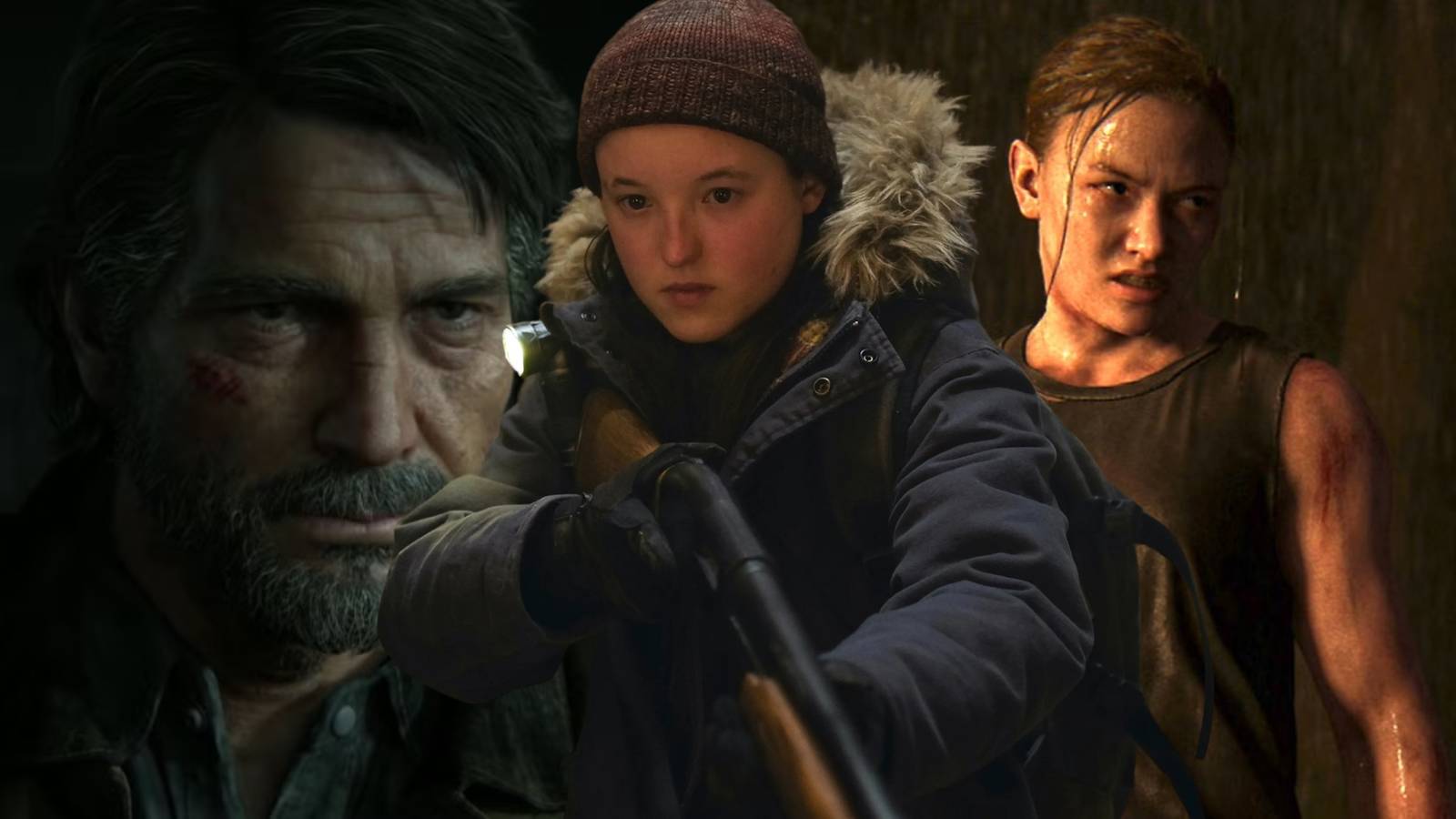 Abby, Joel, and Ellie in The Last of Us Part II