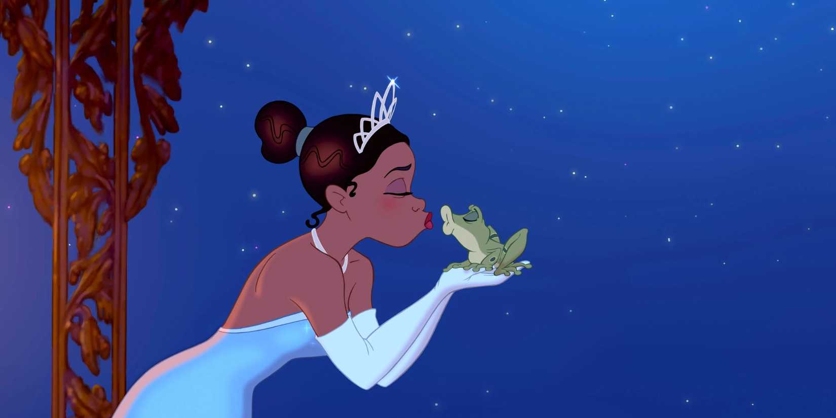 Tiana & Frog Kiss