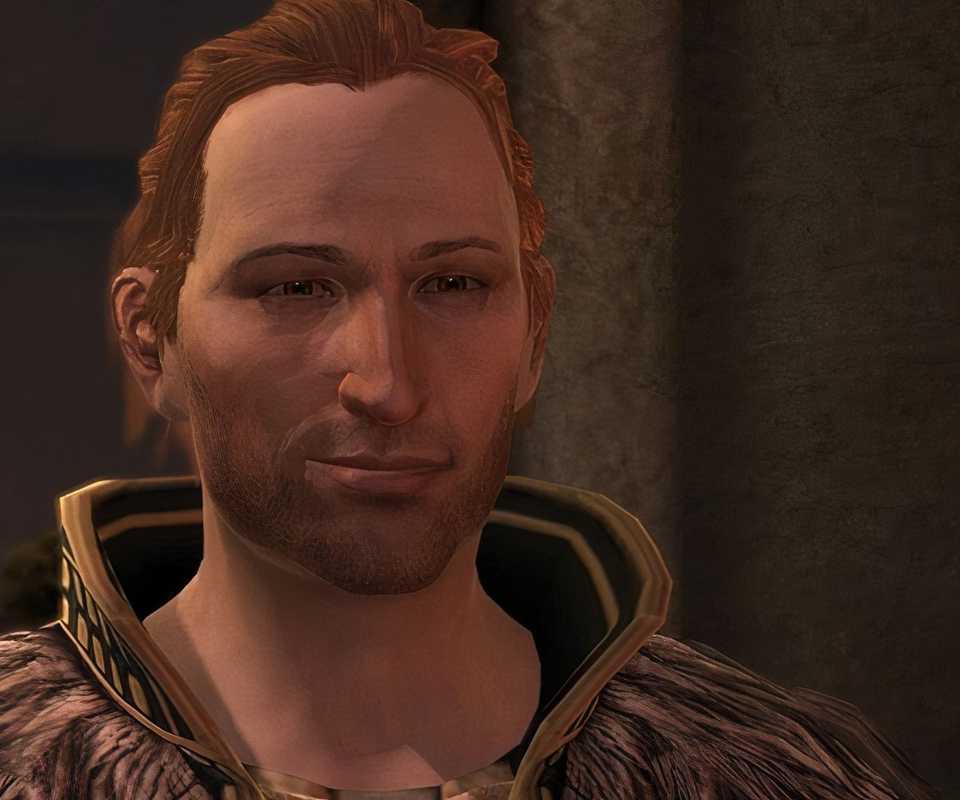 Anders smirking in Dragon Age 2