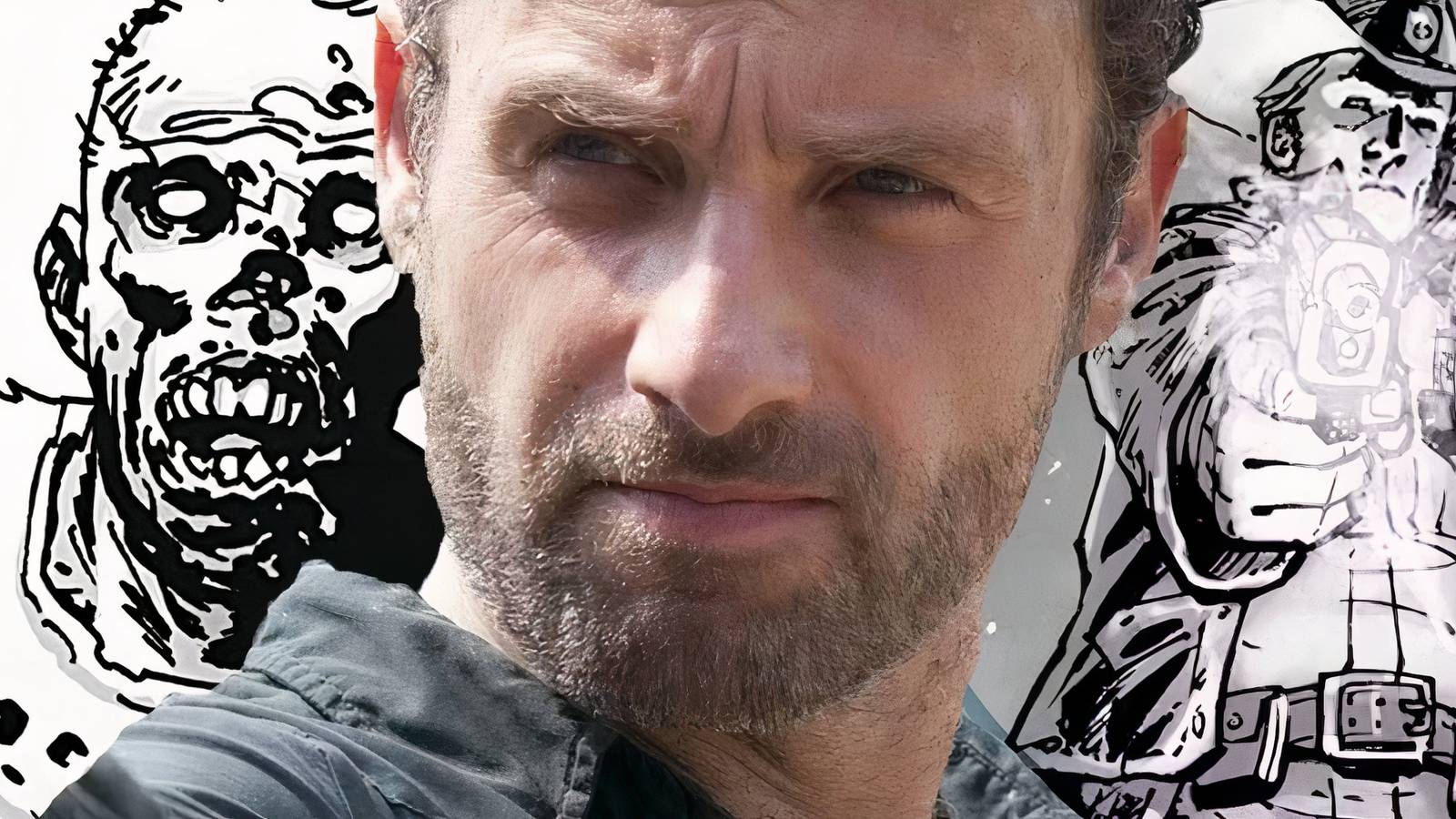 the walking dead's rick grimes and comic book zombie and rick from ScreenRant