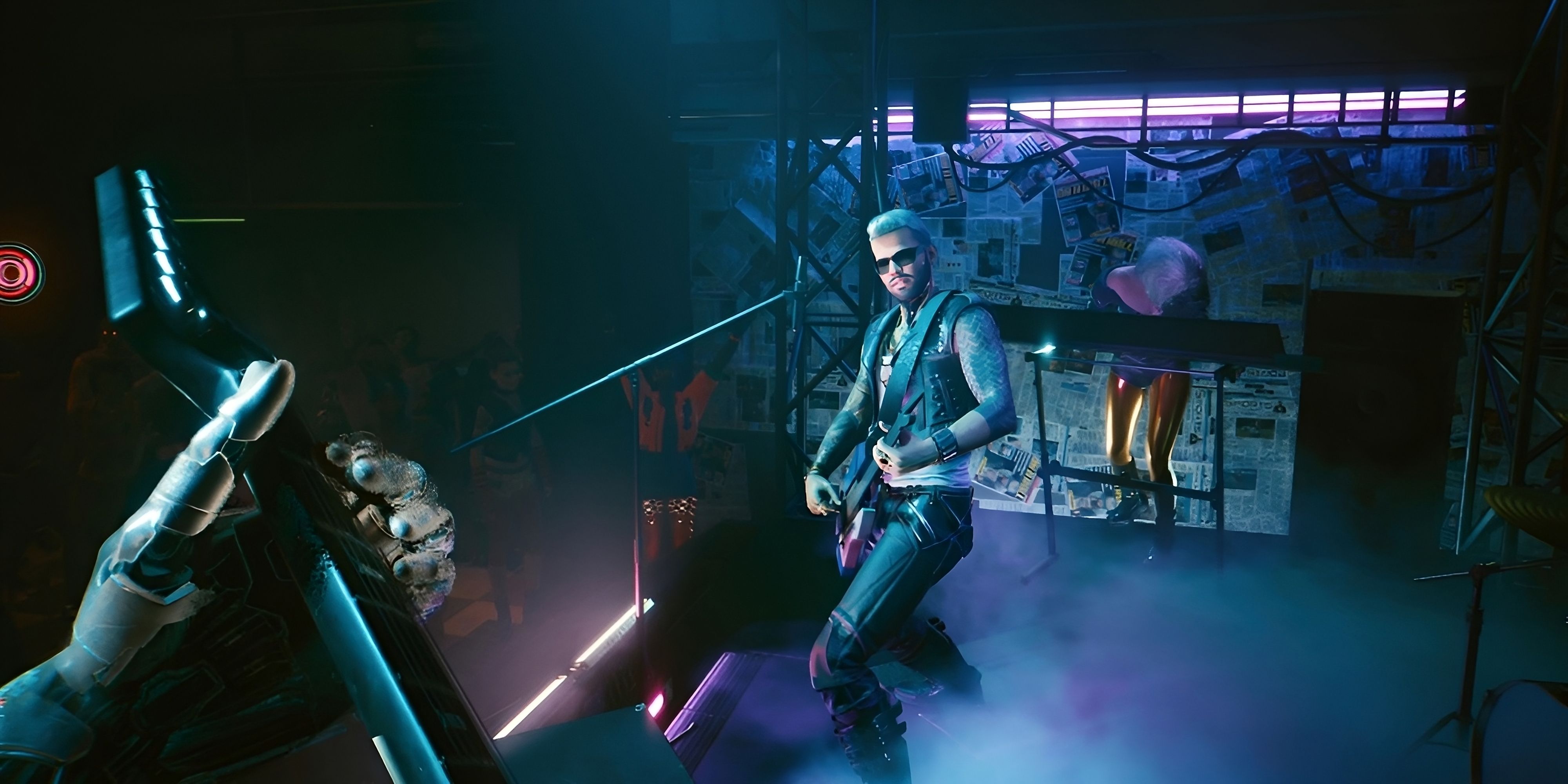 cyberpunk 2077 samurai rocks out