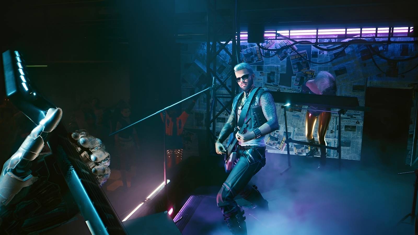 cyberpunk 2077 samurai rocks out