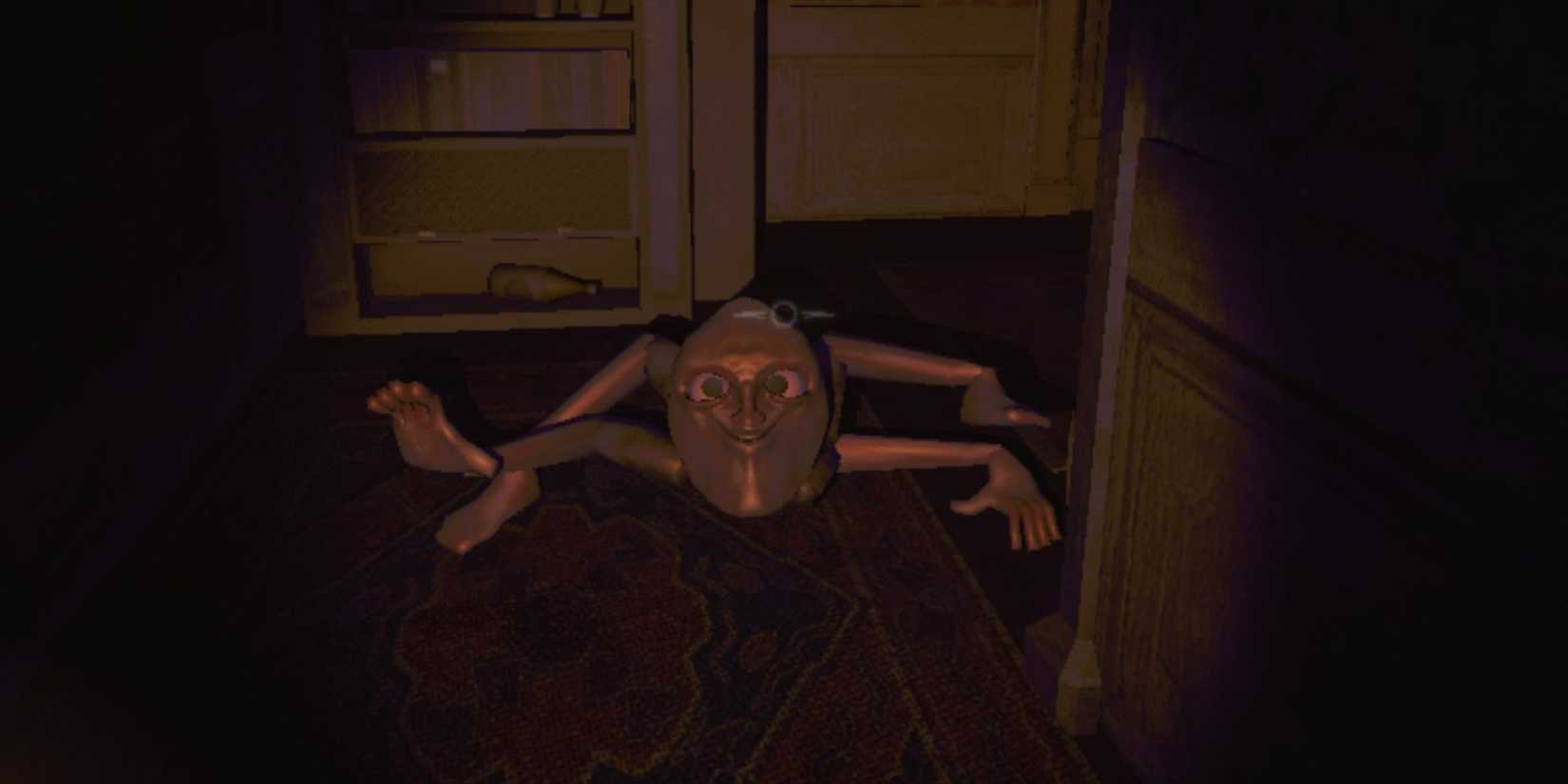 Upscream runs towards the player.