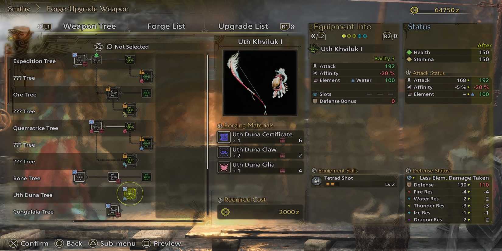 Uth Khviluk 1 bow in Monster Hunter Wilds