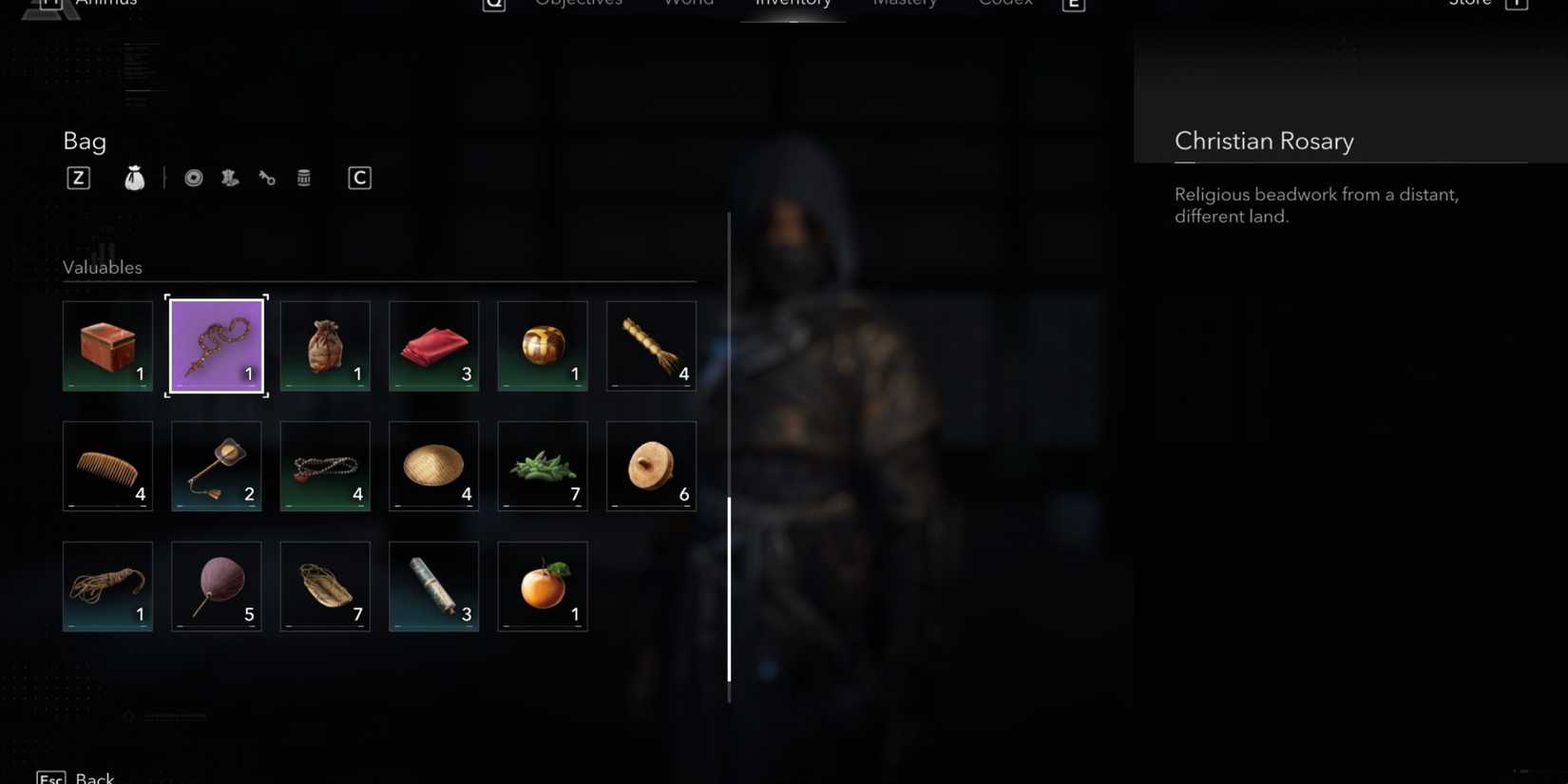 Valuables in AC Shadows