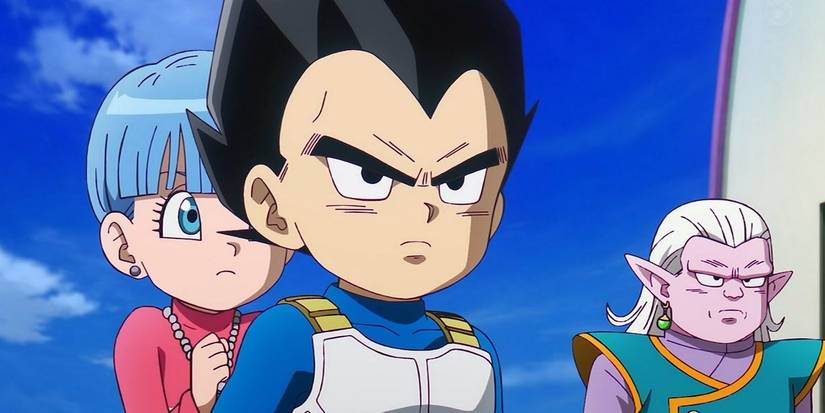 picture: vegeta protecting bulma in db daima