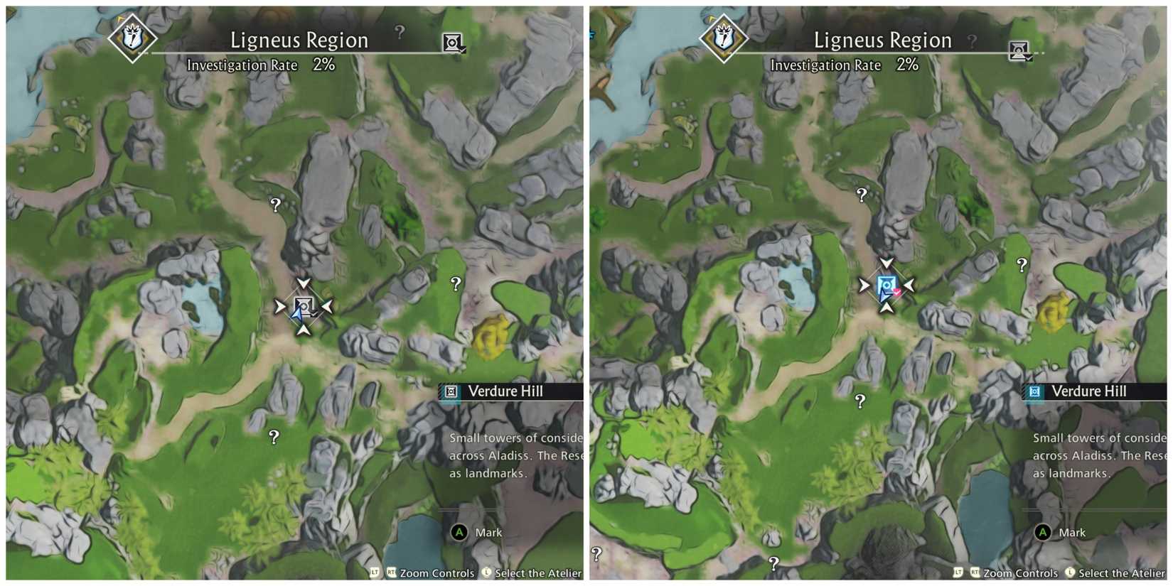 verdure hill fast travel point atelier yumia