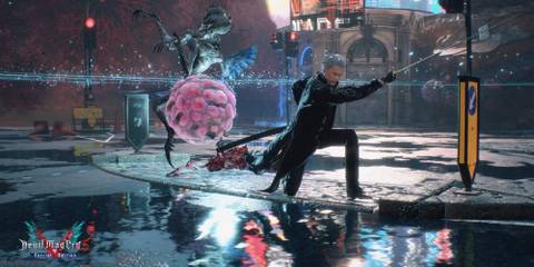 Vergil killing a demon by himself in Devil May Cry 5