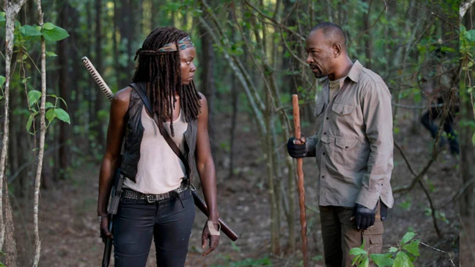 walking dead michonne morgan