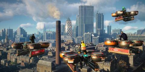 Watch Dogs Legion flying over London