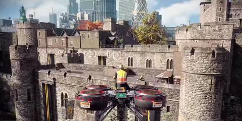 Watch Dogs Legion flying over the Tower of London