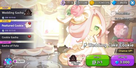 Wedding Cake Cookie Gacha - Cookie Run Kingdom