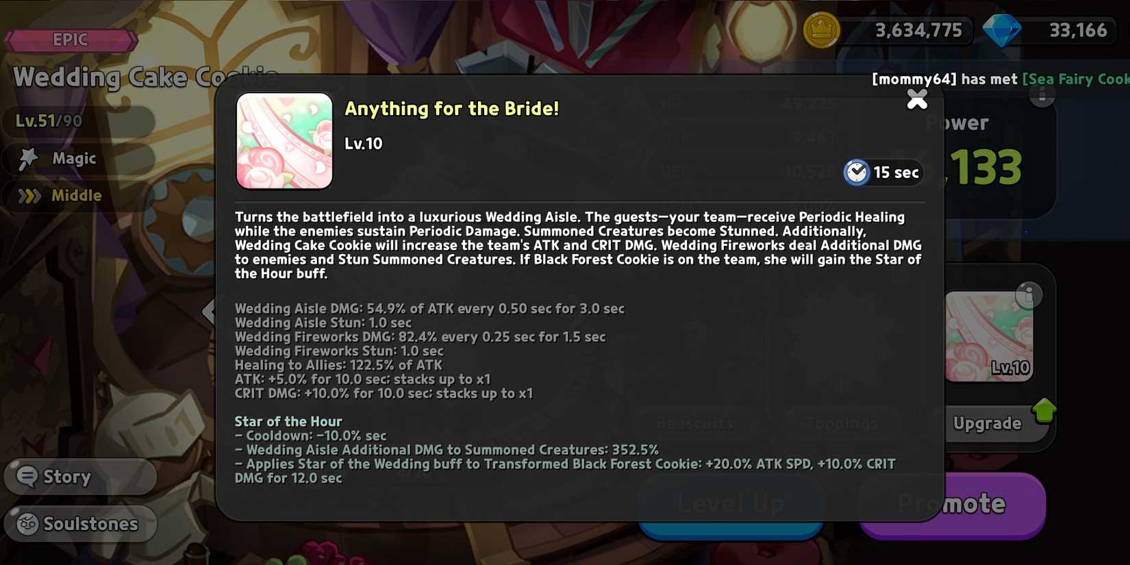 Wedding Cake Cookie Skill Cookie Run Kingdom