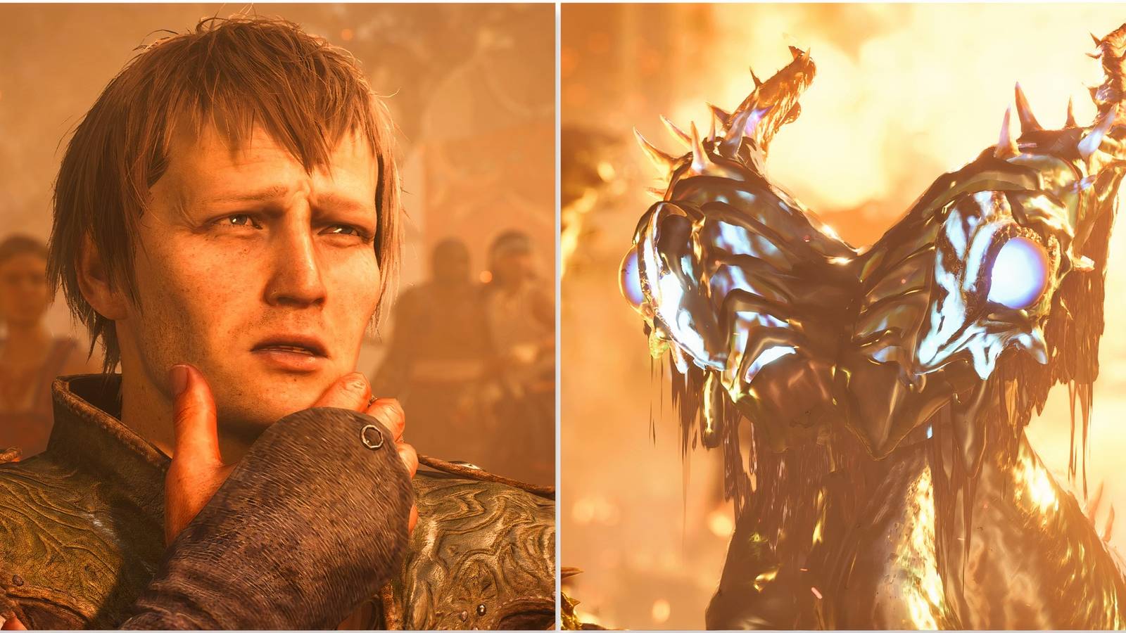 Werner and Nu Udra in Monster Hunter Wilds