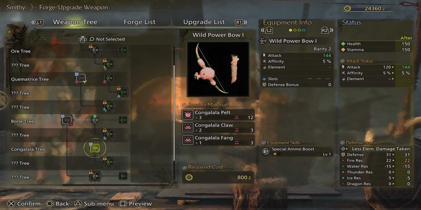 Wild Power Bow 1 bow in Monster Hunter Wilds