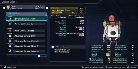 Worn Titanium Shield in Xenoblade Chronicles X Definitive Edition