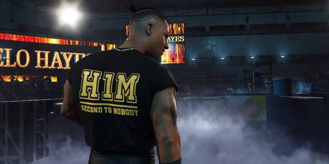 WWE 2K25 Carmelo walks to the ring