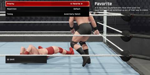 WWE 2K25 customising AI priority